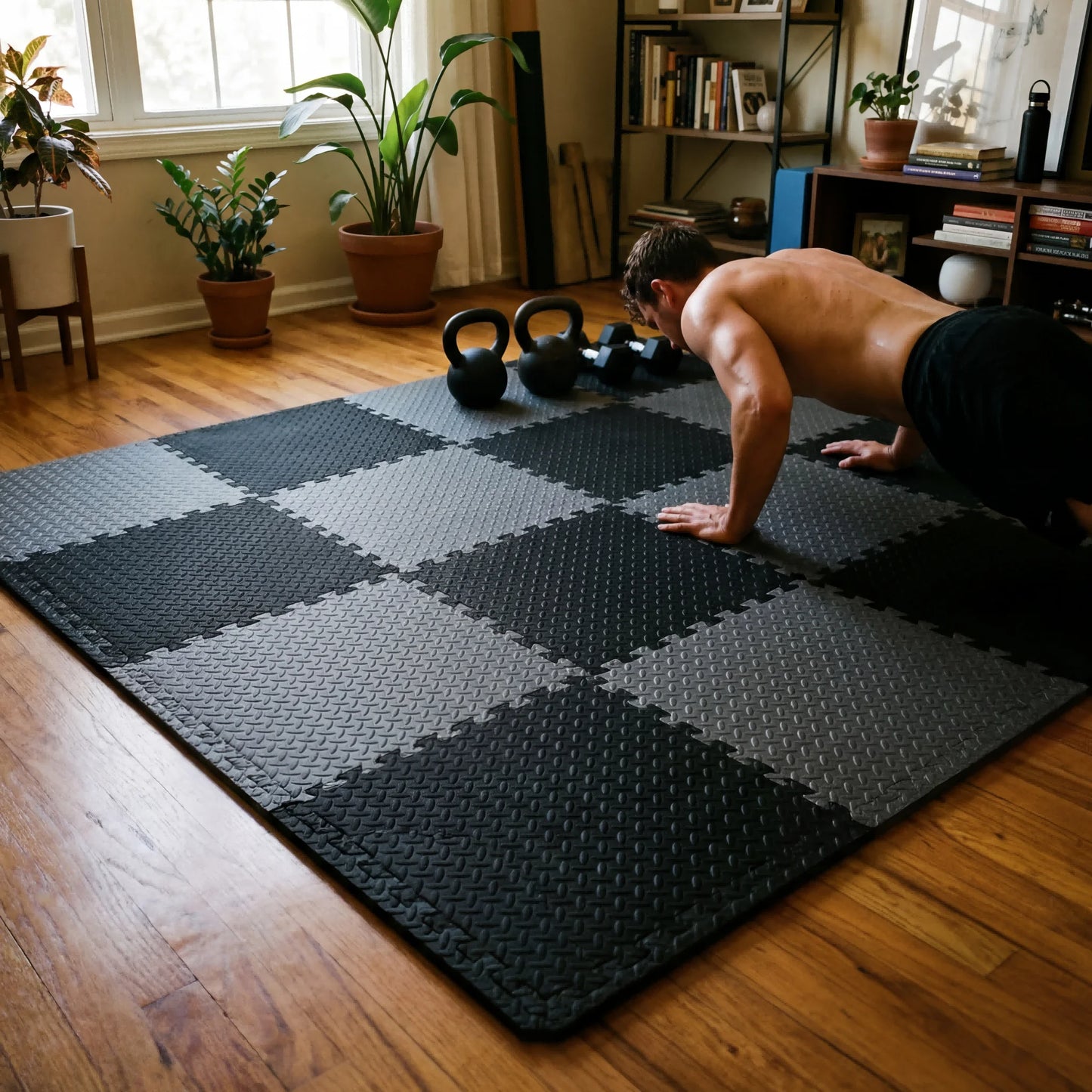 Dalles De Sol Emboîtables — Protection Du Parquet Et Amorti