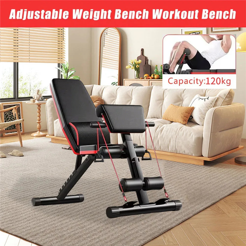Banc De Musculation 6 En 1 — Entraînement Complet À Domicile