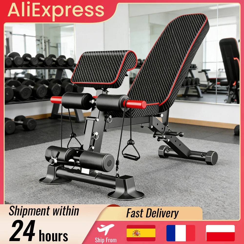 Banc De Musculation 6 En 1 — Entraînement Complet À Domicile