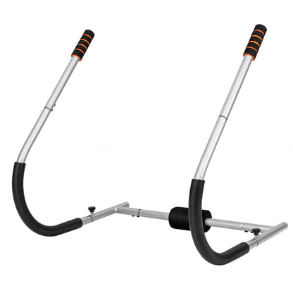 Entraîneur De Fitness AB Machine Abdominale Pliable Avec Soutien Rembourré Pour Tête/Cou Redressements Assis Noir/Argent