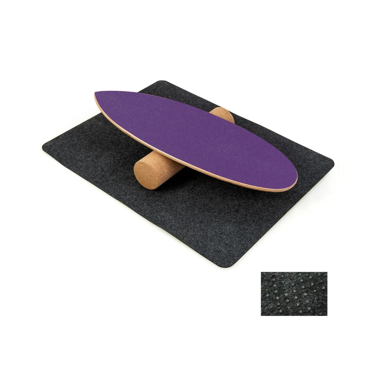 Planche D’Entraînement Pour L’Équilibre Avec Rouleau Et Tapis Antidérapant Pour Skateboard Hockey Snowboard 8 Couleurs Au Choix