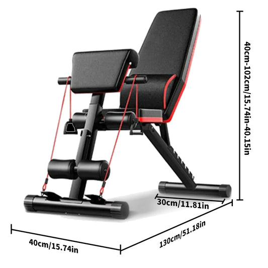 Banc De Musculation Pliable — Dossier Réglable 7 Positions