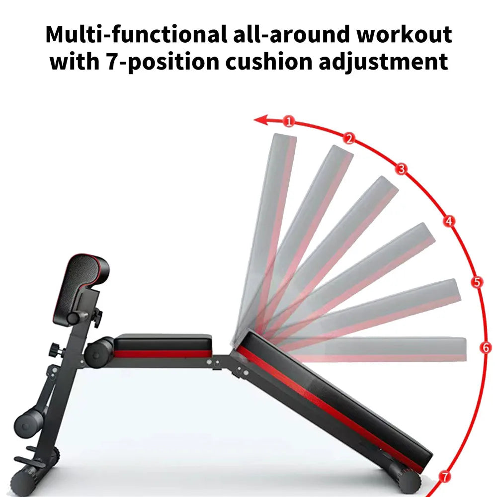 Banc De Musculation 6 En 1 — Entraînement Complet À Domicile