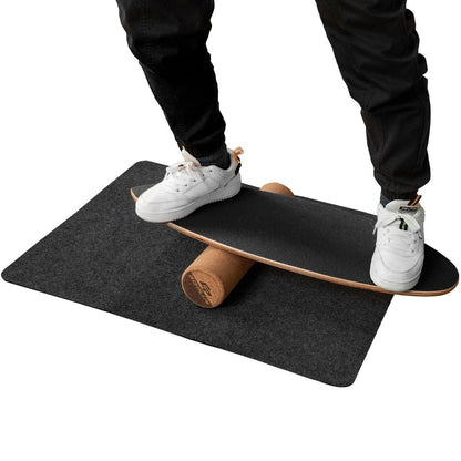 Planche D’Entraînement Pour L’Équilibre Avec Rouleau Et Tapis Antidérapant Pour Skateboard Hockey Snowboard 8 Couleurs Au Choix