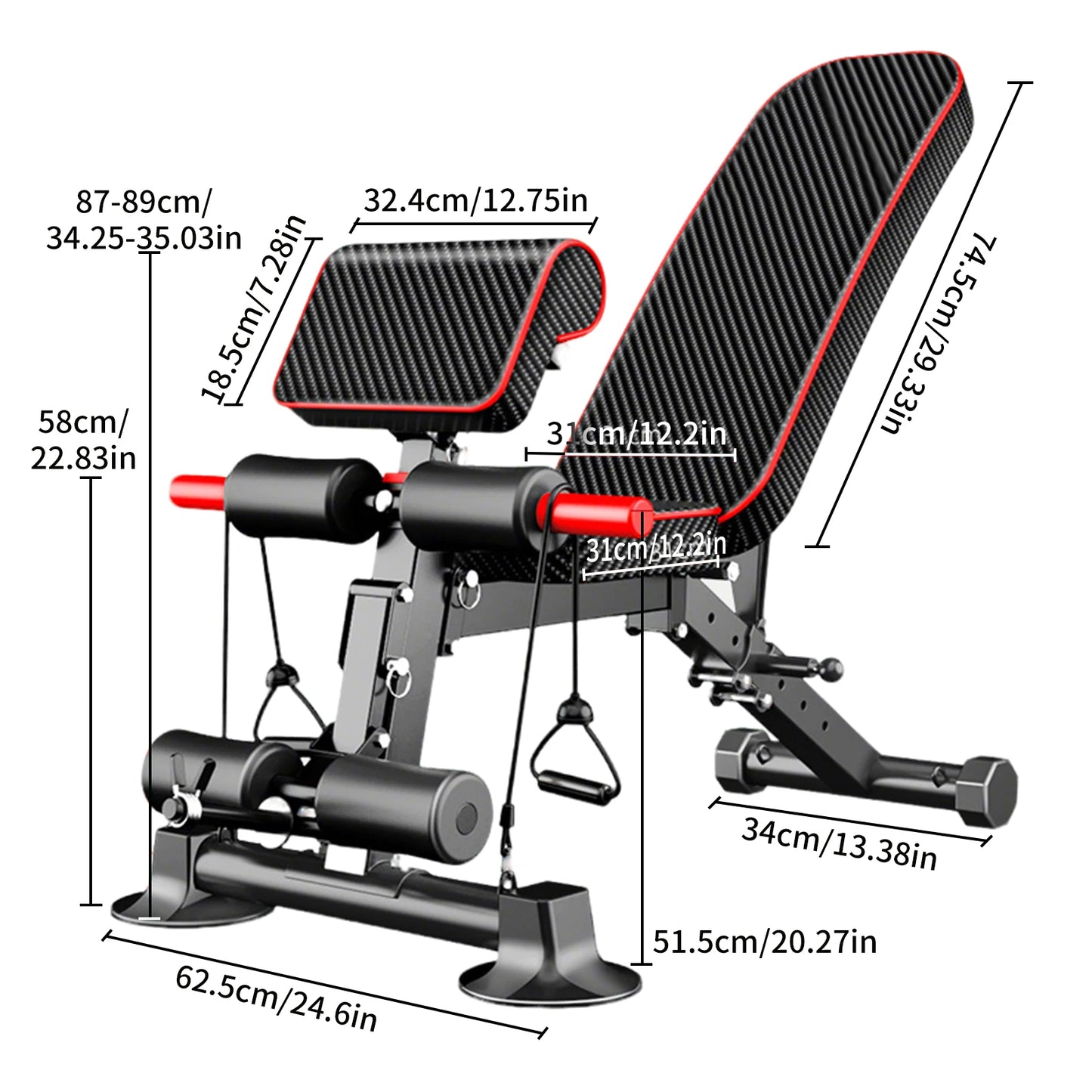 Banc De Musculation Renforcé — Dossier Réglable, Forte Charge