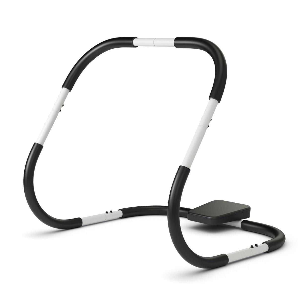 Appareil Abdominaux À Bascule Avec Appuie-Tête Rembourré Ergonomique Et Portable Pour Entraînement De Musculation À Domicile Blanc/Noir