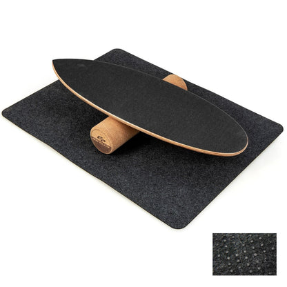 Planche D’Entraînement Pour L’Équilibre Avec Rouleau Et Tapis Antidérapant Pour Skateboard Hockey Snowboard 8 Couleurs Au Choix
