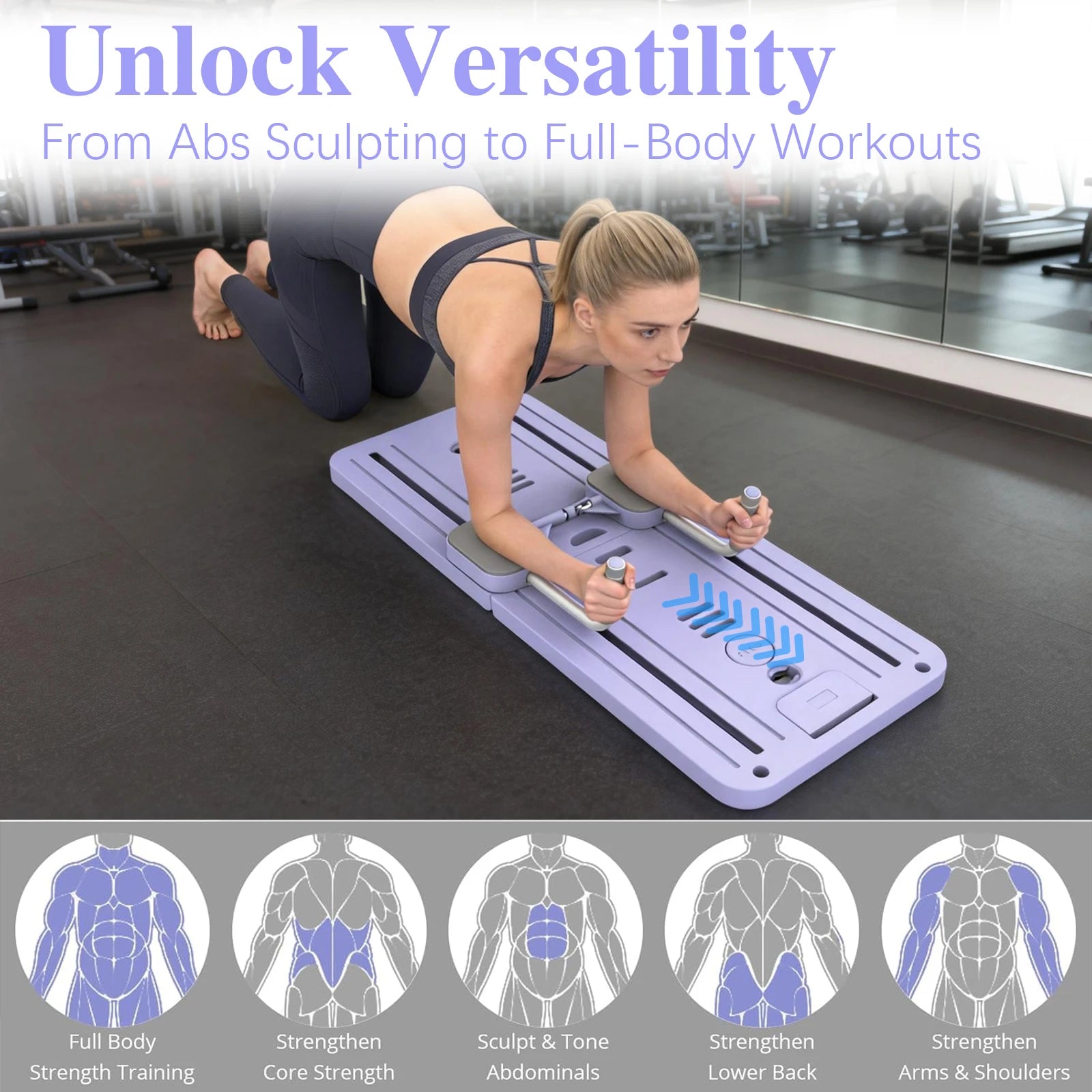 Planche Reformer Pliable À Rebond — Pilates, Gainage Et Mobilité