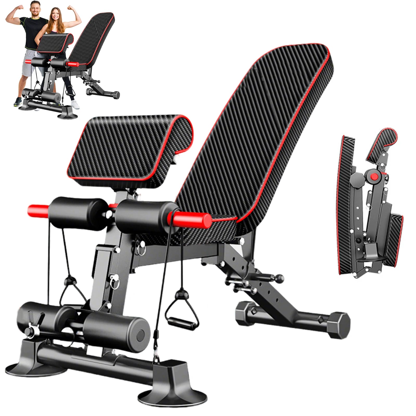 Banc De Musculation Renforcé — Dossier Réglable, Forte Charge