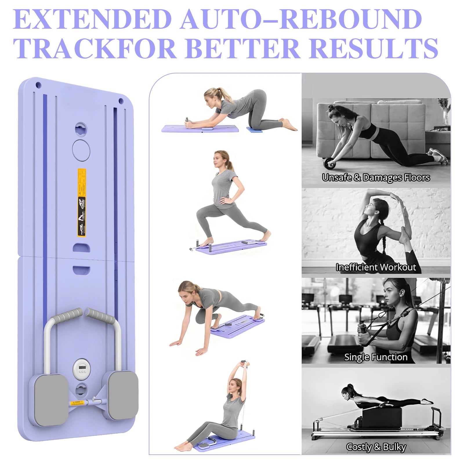 Planche De Pilates Pliable VOLTA — Gainage, Pompes Et Renforcement Du Tronc