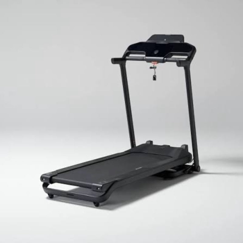 Tapis de course électrique Alvore pliable — vue de face 3/4
