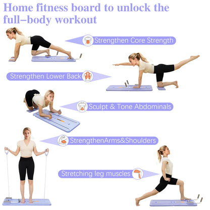 Planche De Pilates Pliable VOLTA — Gainage, Pompes Et Renforcement Du Tronc