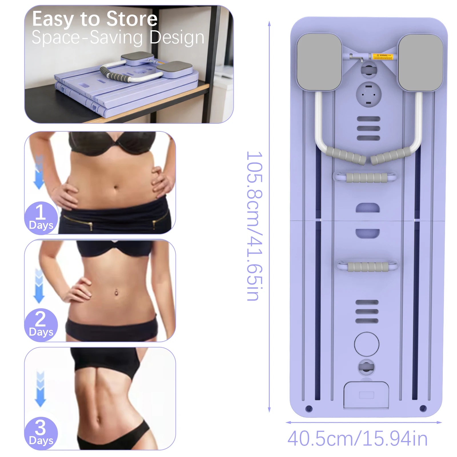 Planche Reformer Pliable À Rebond — Pilates, Gainage Et Mobilité