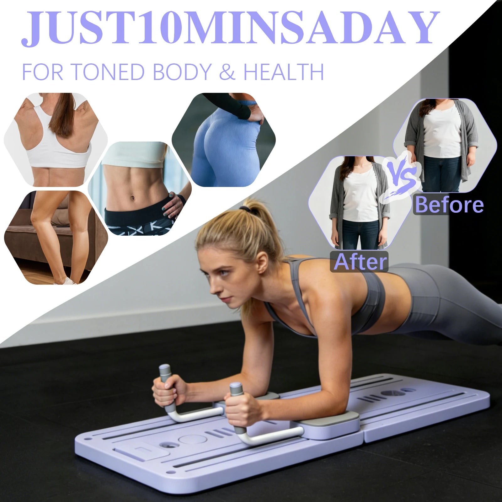Planche Reformer Pliable À Rebond — Pilates, Gainage Et Mobilité