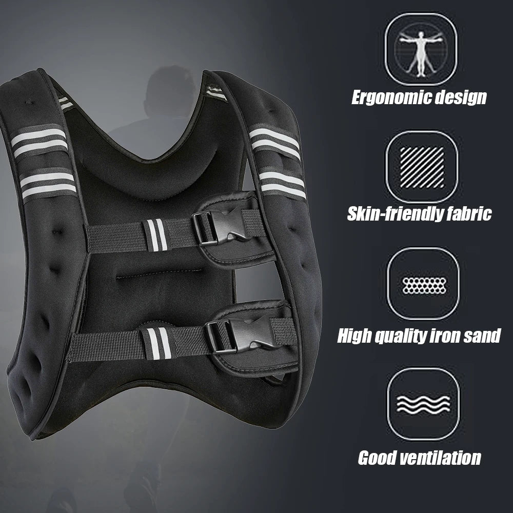 Gilet Lesté 10 Kg — Course, HIIT Et Poids Du Corps