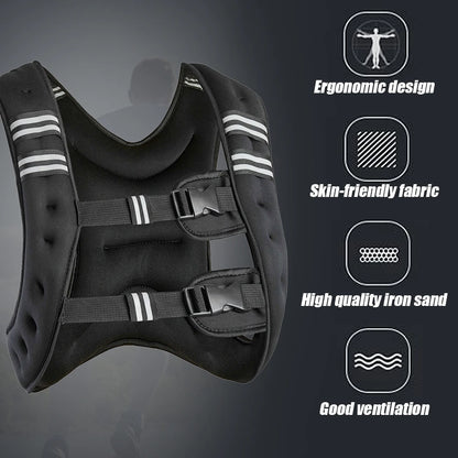 Gilet Lesté 10 Kg — Course, HIIT Et Poids Du Corps