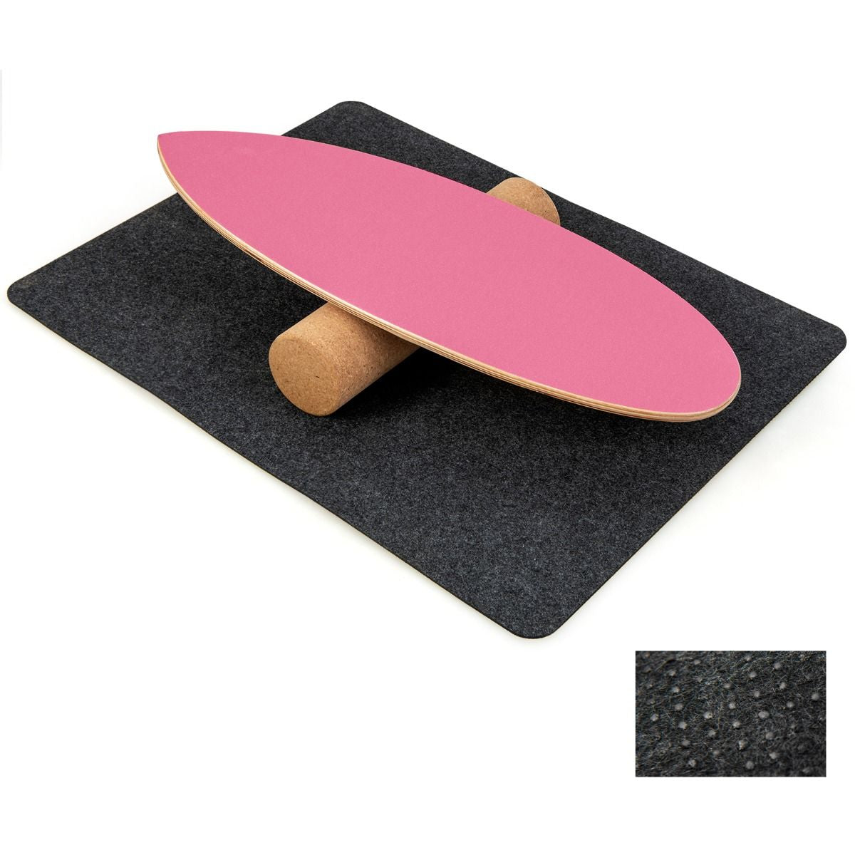 Planche D’Entraînement Pour L’Équilibre Avec Rouleau Et Tapis Antidérapant Pour Skateboard Hockey Snowboard 8 Couleurs Au Choix