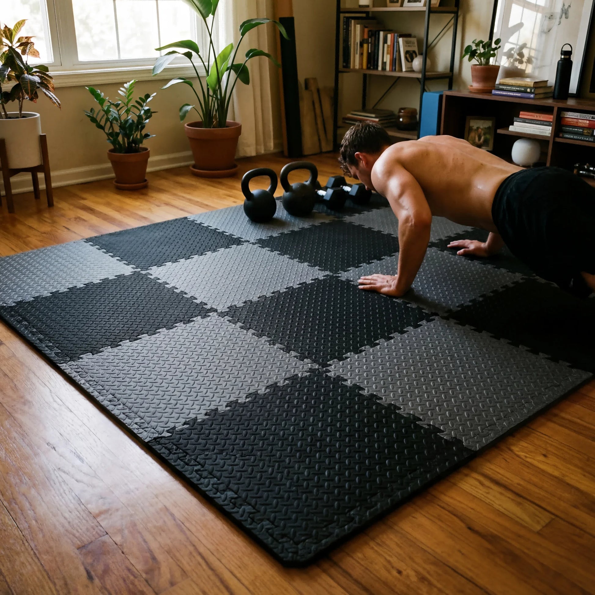 Dalles De Sol Emboîtables — Protection Du Parquet Et Amorti