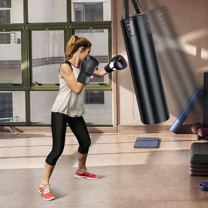 Sac De Frappe 16KG 4 En 1 Et 2 Gants Ensemble De Sac De Boxe Suspendu Avec Bandage Pour Les Mains Chaînes De Suspension Double Couture