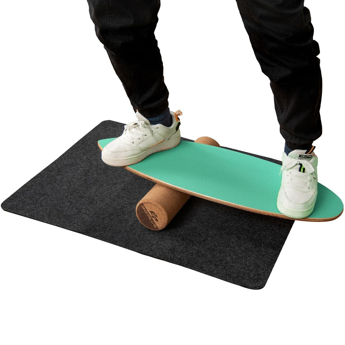 Planche D’Entraînement Pour L’Équilibre Avec Rouleau Et Tapis Antidérapant Pour Skateboard Hockey Snowboard 8 Couleurs Au Choix