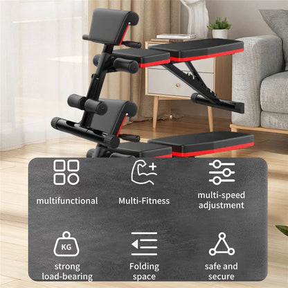 Banc De Musculation 6 En 1 — Entraînement Complet À Domicile