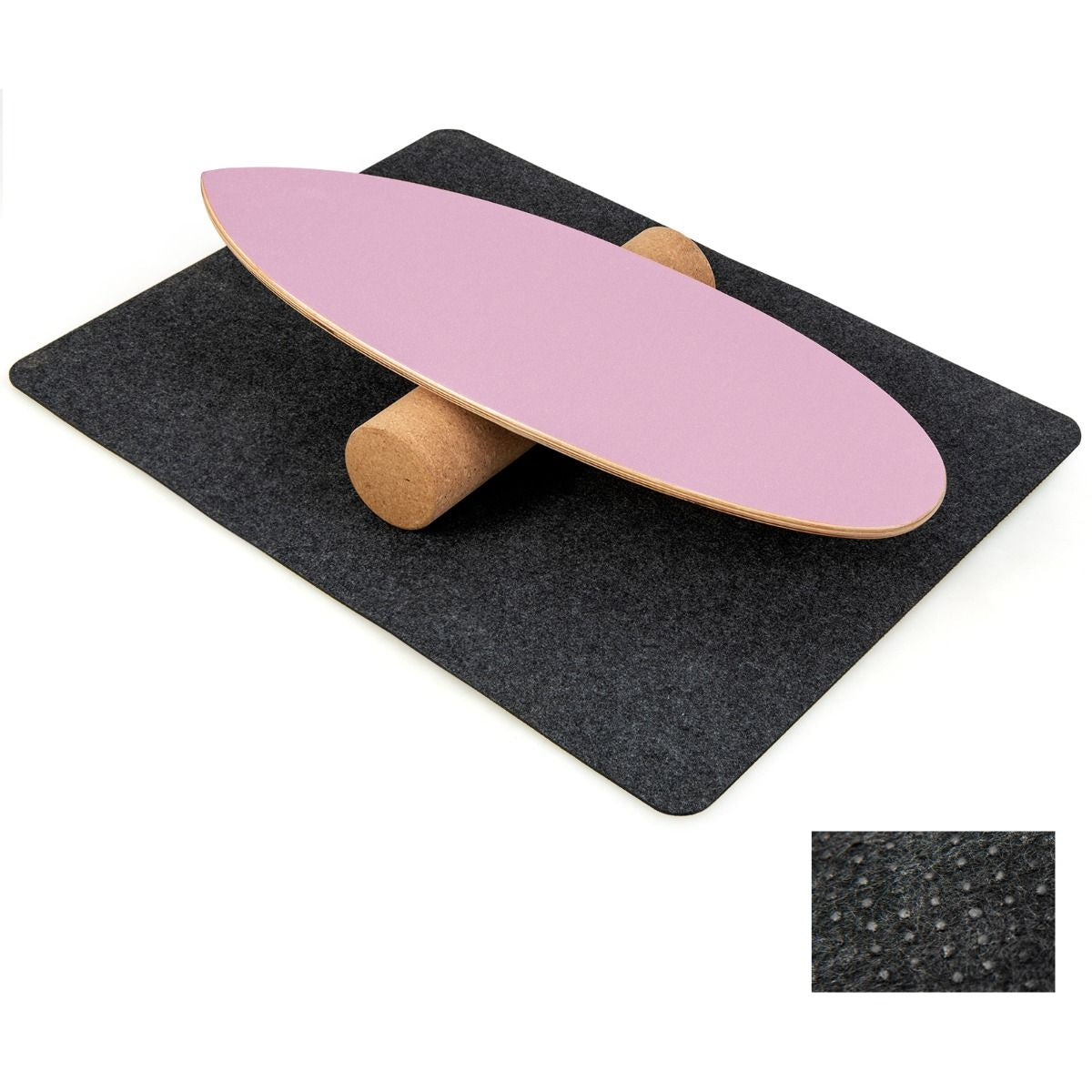 Planche D’Entraînement Pour L’Équilibre Avec Rouleau Et Tapis Antidérapant Pour Skateboard Hockey Snowboard 8 Couleurs Au Choix