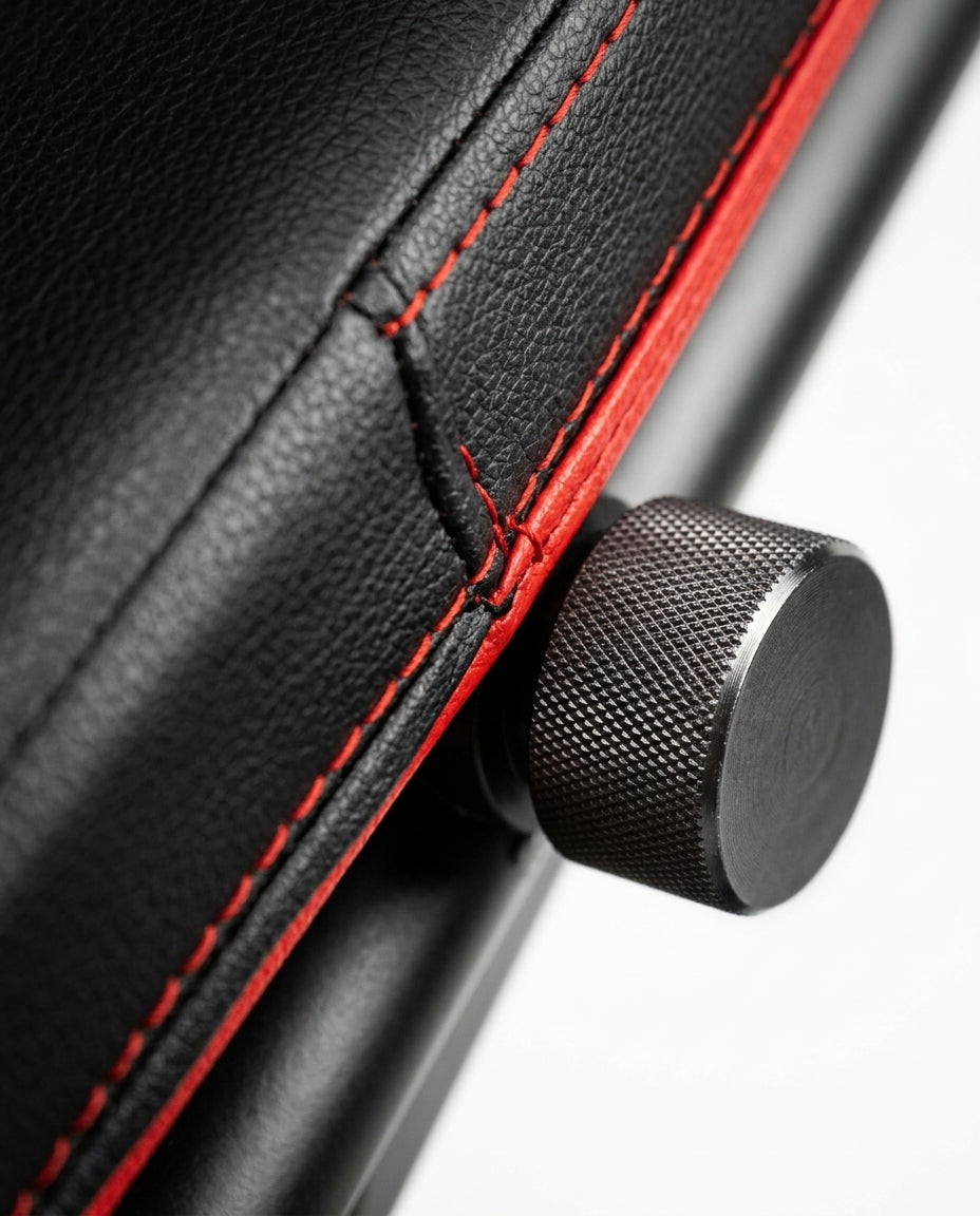 6-in-1 adjustable weight bench — Textural Detail Macro | Generated by Modelize