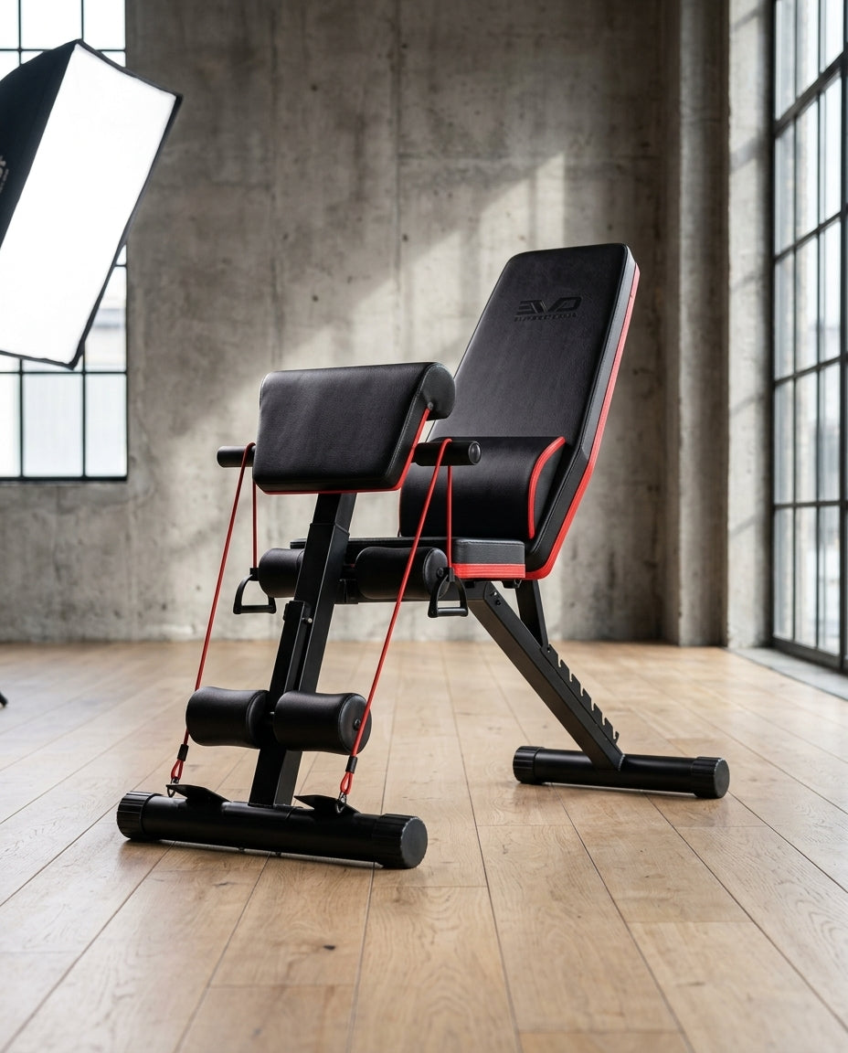 6-in-1 Multi-functional Weight Bench — Modern Home Gym Lifestyle | Generated by Modelize